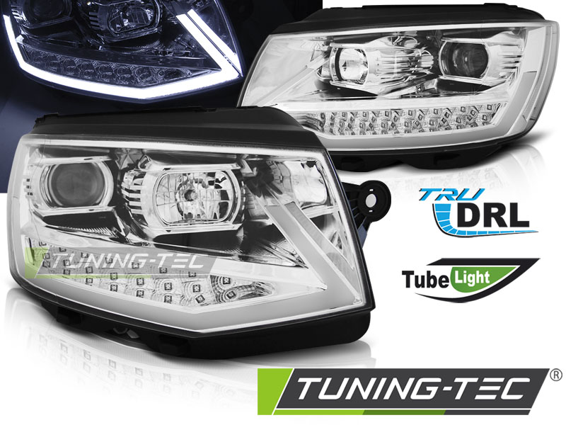 Scheinwerfer DRL LED Tagfahrlicht für VW T6 Bj. 15-19 Schwarz