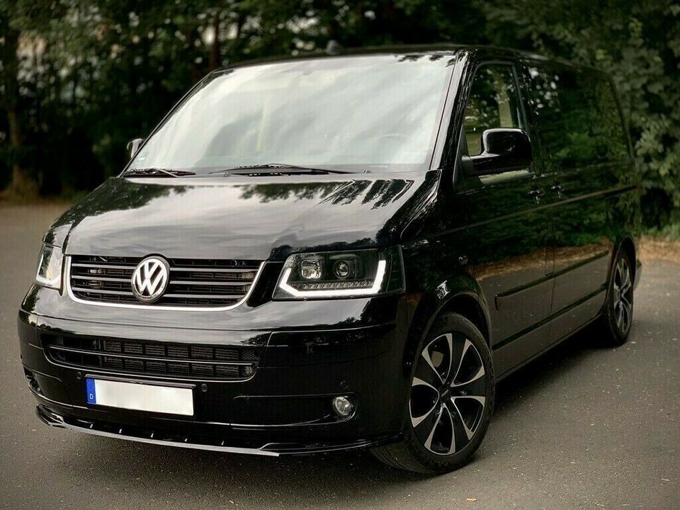 Upgrade LED Tagfahrlicht Scheinwerfer VW T5 03-09 dynamisch schwarz