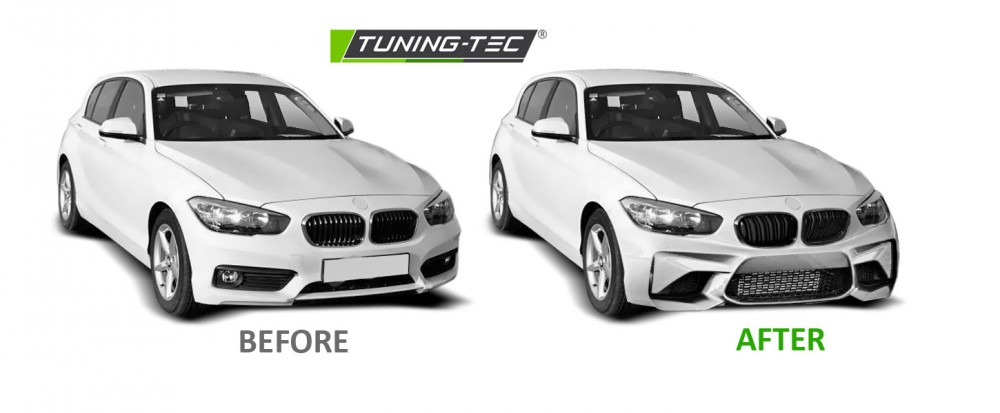 Upgrade Design Frontstoßstange für BMW 1er F20/F21 15-18 schwarz