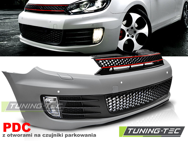 Upgrade Design Frontstoßstange für VW GOLF 6 08-12 Lim./Variant/Coupe mit  PDC