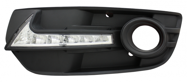 LED Upgrade Design Tagfahrlicht Blenden Set für Audi Q5 8R 08-16 chrom