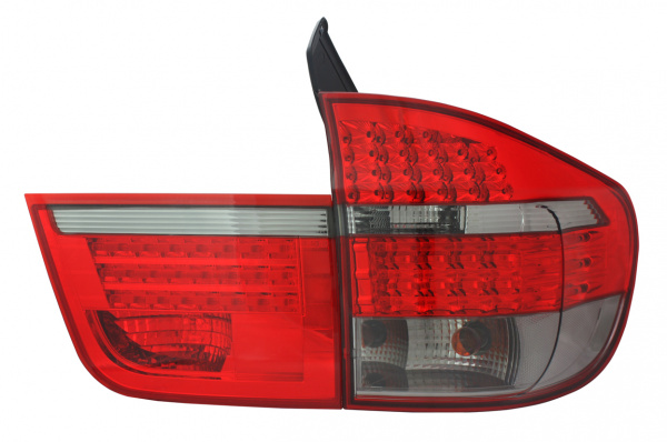 LED Upgrade Design Rückleuchten für BMW X5 E70 07-10 rot/rauch