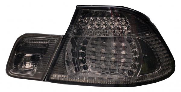 LED Upgrade Design Rückleuchten für BMW 3er E46 Coupe 99-03 schwarz/rauch mit LED Blinker
