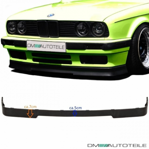 Frontspoiler Lippe vorne Spoiler unten Schwarz 87-94 passend für BMW alle E30 nicht IS