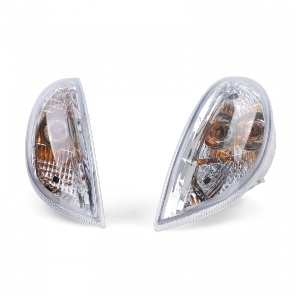Upgrade Design Klarglas Frontblinker Set für Mercedes Benz SLK R170 96-04 chrom