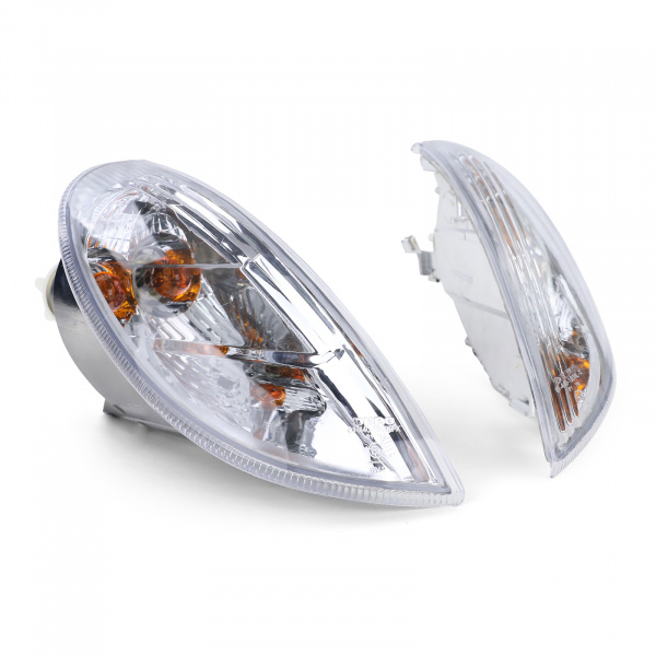 Upgrade Design Klarglas Frontblinker Set für Mercedes Benz SLK R170 96-04 chrom