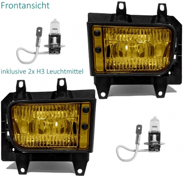 Upgrade Design Nebelscheinwerfer BMW 3er E30 Facelift ab 87+ gelb