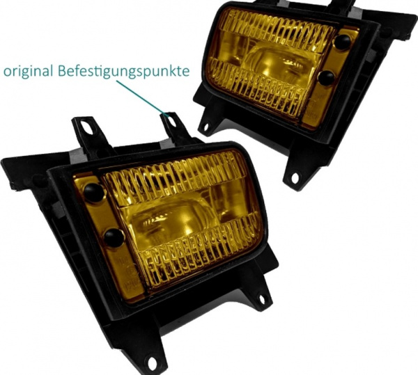Upgrade Design Nebelscheinwerfer BMW 3er E30 Facelift ab 87+ gelb