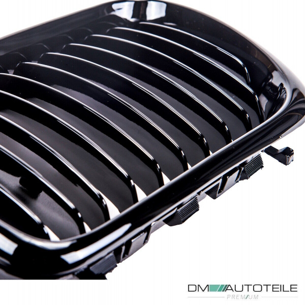Kühlergrill Grill SET Schwarz Glanz Einzelsteg für BMW 3er E36 Facelift ab 1996
