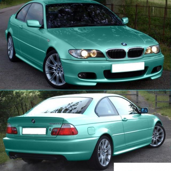 Sport COUPE CABRIO Stoßstange hinten o. PDC passt für BMW 3er E46 nicht M-Paket