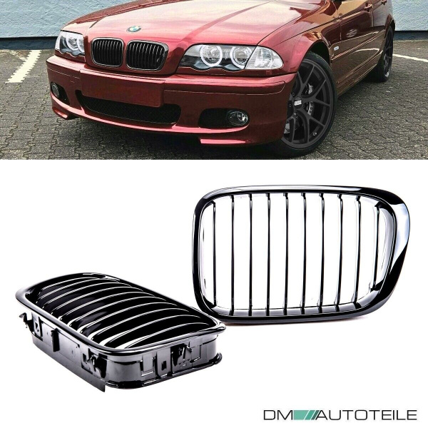 Kühlergrill Performance hochglanz schwarz passt für BMW E46 Limousine Touring VFL ab 1998-2001