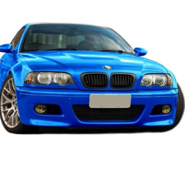 Sport Stoßstange Vorne passt für BMW E46 Vorfacelift + Nebellampen Gelb kein M3