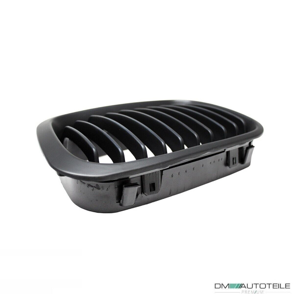 SATZ 2x Kühlergrill Schwarz Matt passend für BMW E46 Limo Touring 98-01