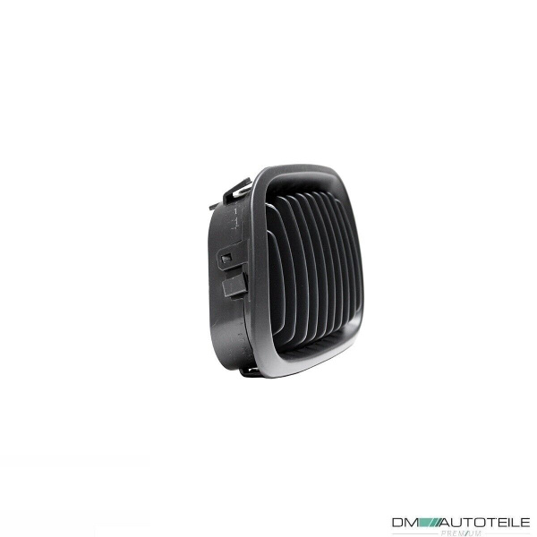SATZ 2x Kühlergrill Schwarz Matt passend für BMW E46 Limo Touring 98-01