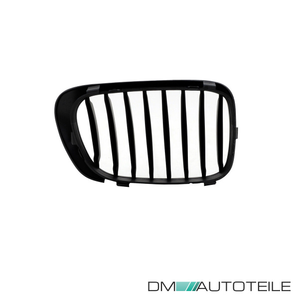 2x Kühlergrill Einzelsteg Grill Schwarz Matt SET passt für BMW 3er E46 Coupe Cabrio 99-03