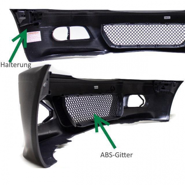 Sport Stoßstange Vorne passt für BMW E46 Vorfacelift + NSW + Kühlergrill nicht M3