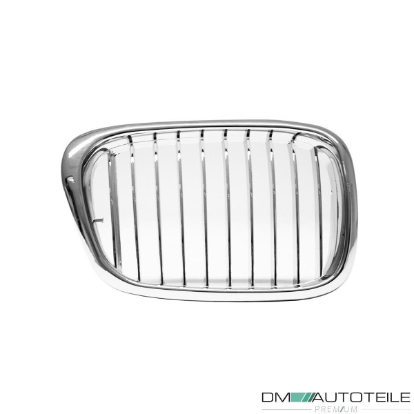 2x Grill Kühlergrill Grill Set Chrom passend für BMW 5er E39 + M-Paket M5 95-03