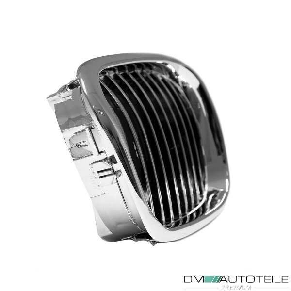 2x Grill Kühlergrill Grill Set Chrom passend für BMW 5er E39 + M-Paket M5 95-03
