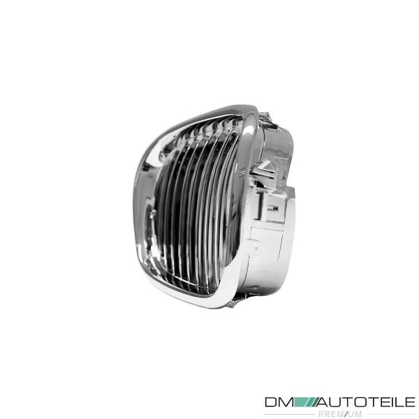 2x Grill Kühlergrill Grill Set Chrom passend für BMW 5er E39 + M-Paket M5 95-03