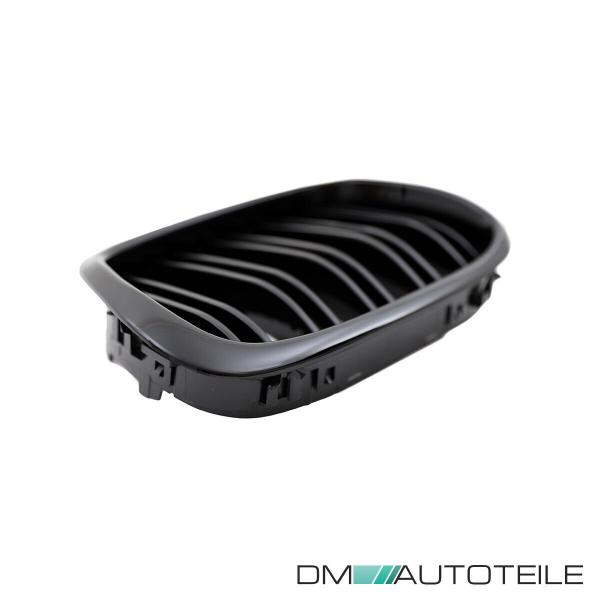 2x Grill Kühlergrill Schwarz Hochglanz Doppelsteg passend für BMW 5er E39 + M M5