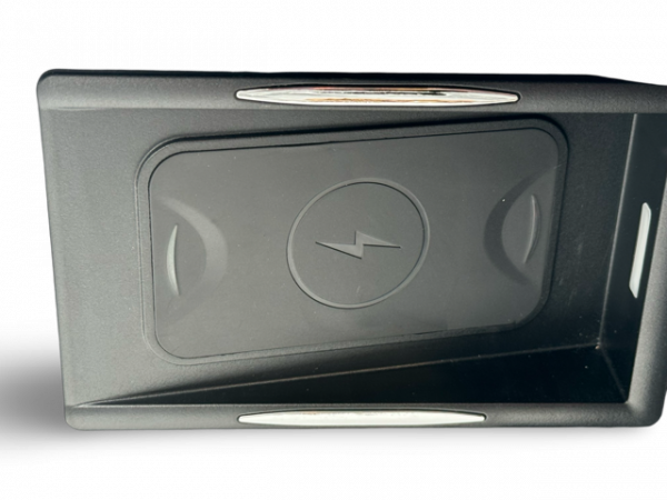 New Edition Staufach Mittelkonsole Ablage für alle Mercedes Benz Vito W447 14-23 mit LED Beleuchtung, USB und Induktions-Ladestation