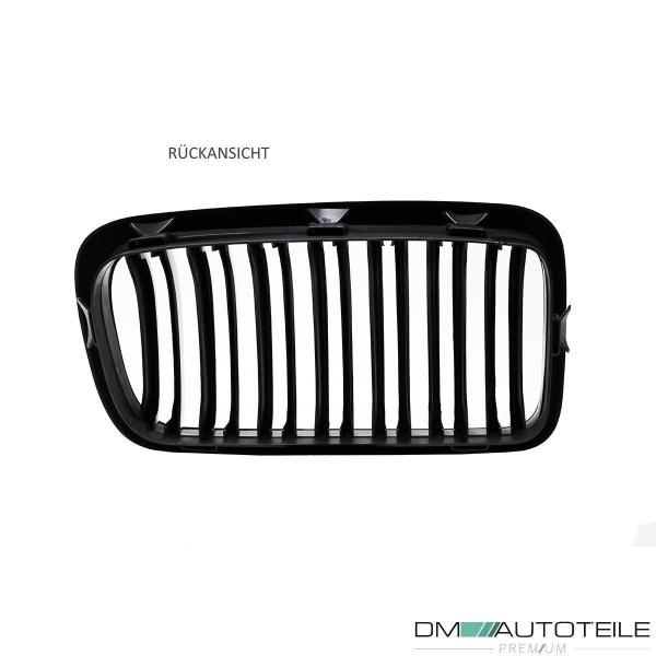 SET Doppelsteg Kühlergrill Schwarz GLANZ Performance passt für BMW 7er E38 94-02