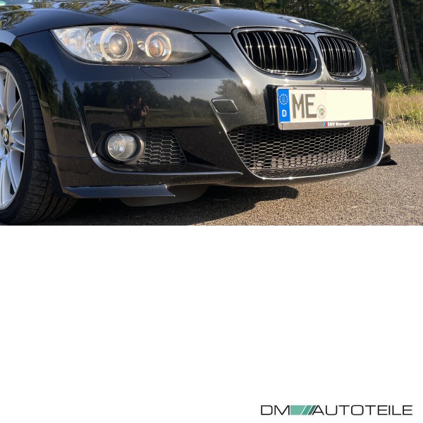 SET Doppelsteg Kühlergrill Schwarz GLANZ passt für BMW 3er E92 E93 06-10 + M M3
