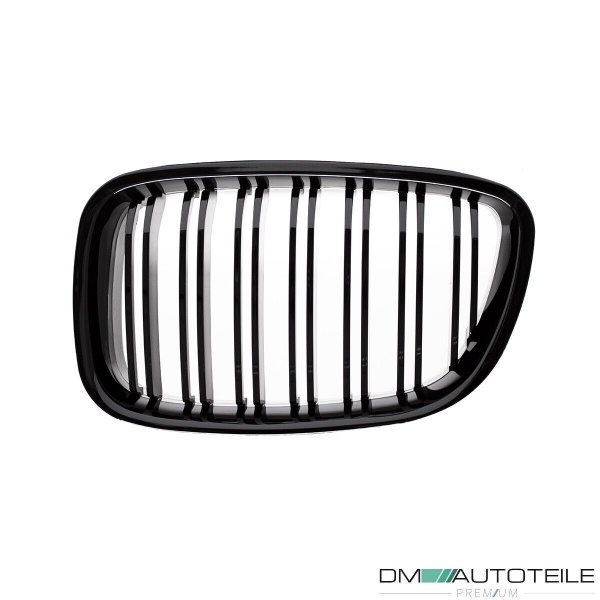 Doppelsteg Kühlergrill Schwarz GLANZ Performance passt für BMW 5er F07 GT 08-17