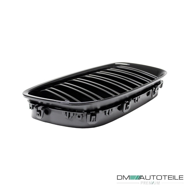 Doppelsteg Kühlergrill Schwarz GLANZ Performance passt für BMW 5er F07 GT 08-17