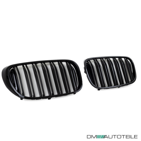 Doppelsteg Kühlergrill Schwarz GLANZ Performance passt für BMW 7er G11 G12 2014