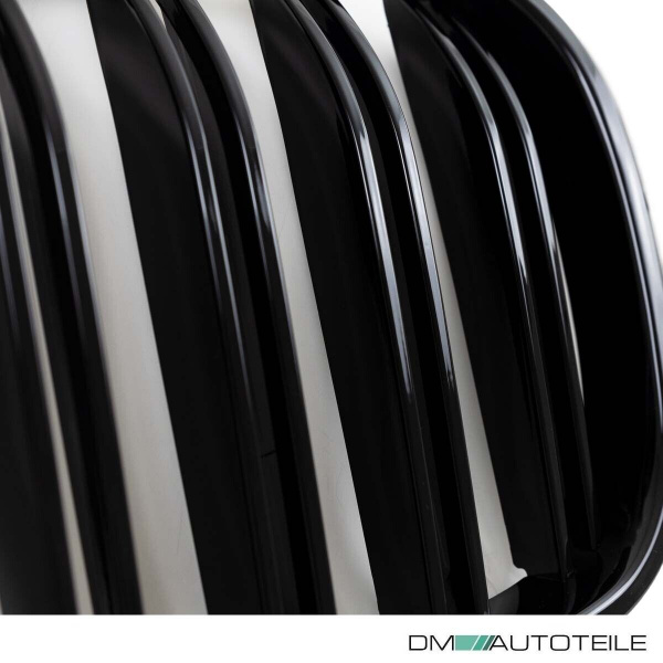 Doppelsteg Kühlergrill Schwarz GLANZ Performance passt für BMW 7er G11 G12 2014