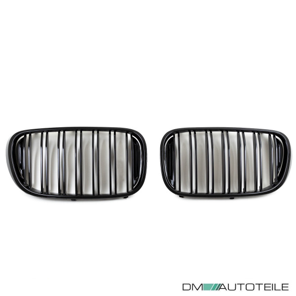 Doppelsteg Kühlergrill Schwarz GLANZ Performance passt für BMW 7er G11 G12 2014