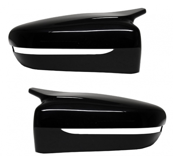 Upgrade Design Spiegelkappen / Gehäuse für BMW 5er G30/G31 / 7er G11/G12 Hochglanz schwarz