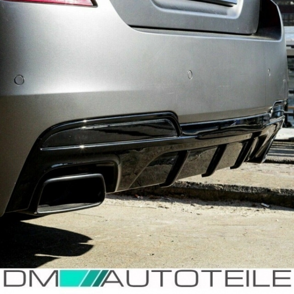 Sport -Performance Spoiler + Diffusor + Ansätze Schwarz Matt passt für BMW 5er F10 F11 M-Paket M550 +ABE