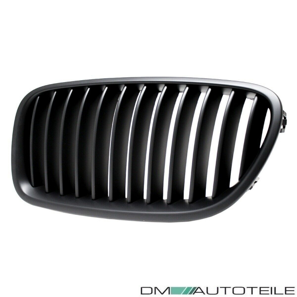 2x Kühlergrill Grill Schwarz Matt Seidenmatt passend für BMW F10 F11 auch M M5