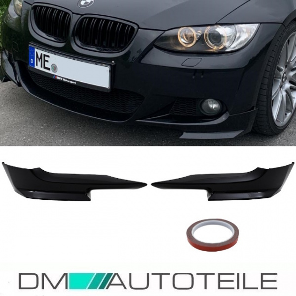Vorfacelift Satz Flaps Splitter Lippe Spoiler schwarz Glanz passend für BMW 3er E92 E93 Baujahr 06-10 mit M-Paket Vorfacelift Satz Flaps Splitter Lippe Spoiler schwarz Glanz passend für BMW 3er E92 E93 Baujahr 06-10 mit M-Paket