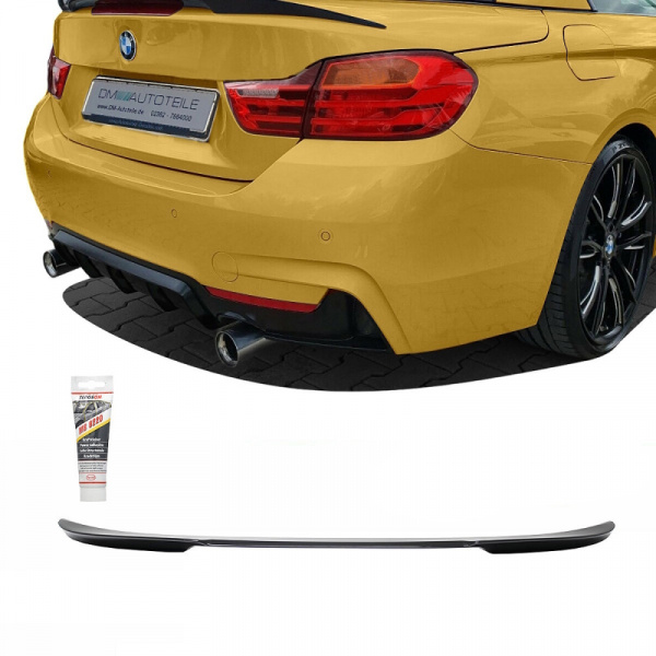 Heckspoiler Kofferraum Schwarz Glanz passend für BMW 4er F33 Cabriolet nicht M4 Bj. 13-20