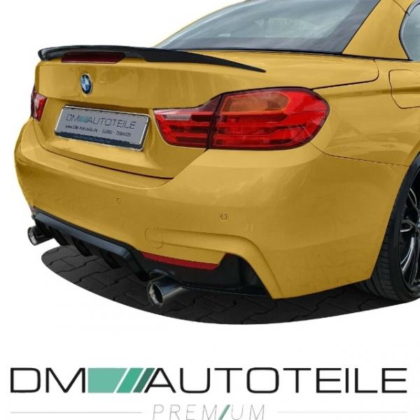 Heckspoiler Kofferraum Schwarz Glanz passend für BMW 4er F33 Cabriolet nicht M4 Bj. 13-20