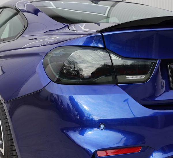 Voll LED Upgrade Design Rückleuchten für BMW 4er F33/F33/F36 13-21 schwarz/rauch in OLED Technik mit dynamischem Blinker