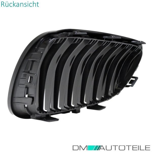 Set Doppelsteg Kühlergrill Schwarz GLANZ Performance passt für BMW E92 E93 LCI