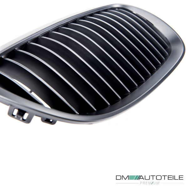 SET Kühlergrill Einzelsteg Performance Grill Schwarz Matt für BMW 3er E92 E93 Coupe Cabrio 06-10 auch M-Paket