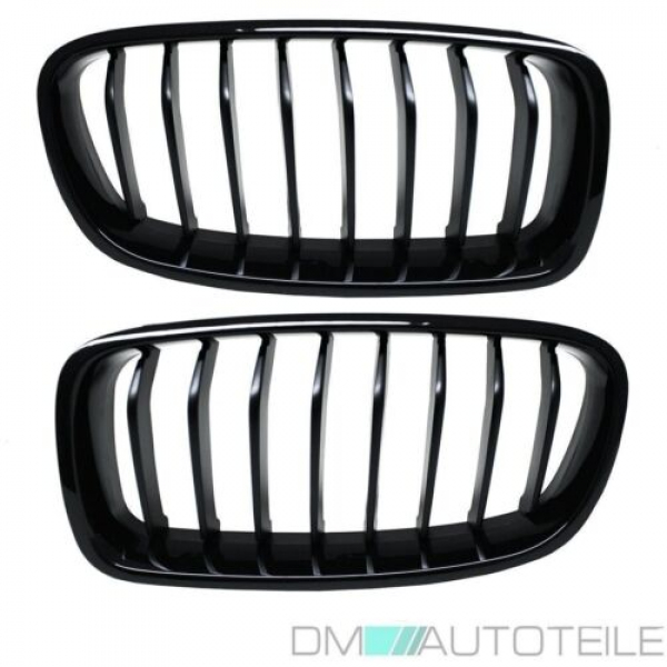 Satz Kühlergrill Schwarz Glanz Sport-Performance passend für BMW 3er F30 F31 bj 11-19