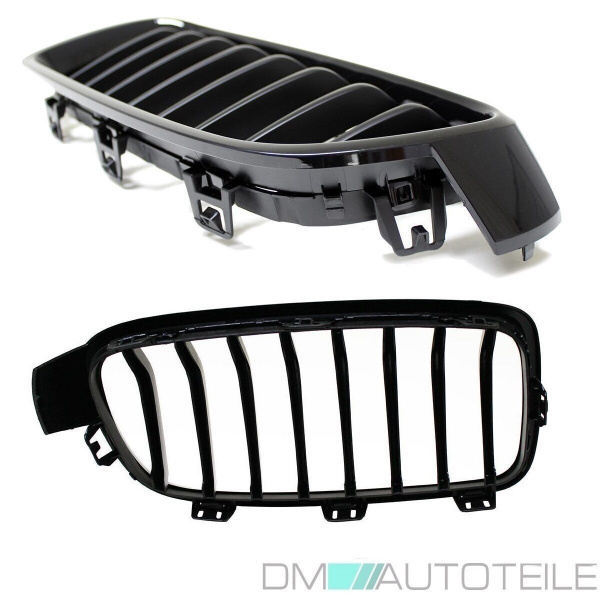 Satz Kühlergrill Schwarz Glanz Sport-Performance passend für BMW 3er F30  F31 bj 11-19