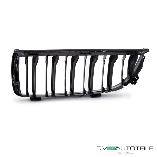 2x Doppelsteg Kühlergrill Schwarz Glänzend passend für BMW 3er E90 E91 bj. 05-08 + M M3