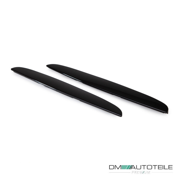 2x Doppelsteg Kühlergrill Schwarz Glänzend passend für BMW 3er E90 E91 bj. 05-08 + M M3