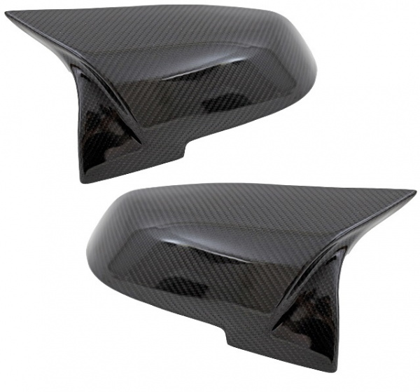 Upgrade Design Spiegelkappen / Gehäuse für BMW 1er F20/F21 / 2er F22/F23 / 3er F30/F31 / Carbon glanz
