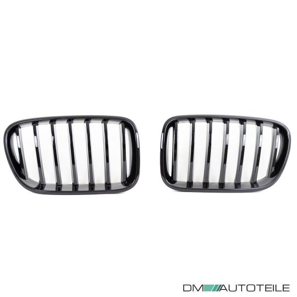 Set Sport Performance Kühlergrill schwarz Glanz BMW X3 F25 Bj 10-14