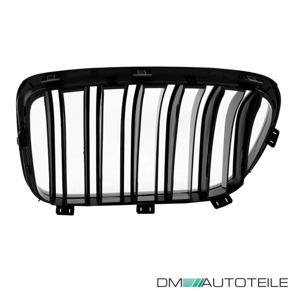 2x Kühlergrill SET Schwarz Hochglanz Sport Doppelsteg passend für BMW X3 F25 10-
