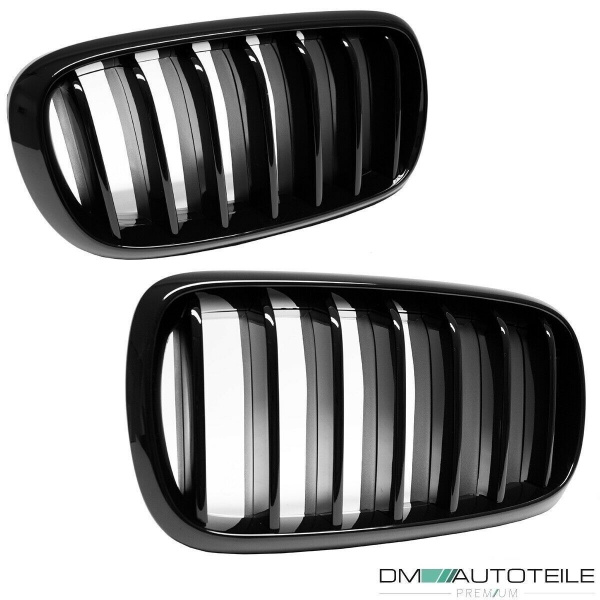 Sport Performance Kühlergrill Gitter schwarz hochglanz passt für BMW X5 F15 / X6 F16 auch M