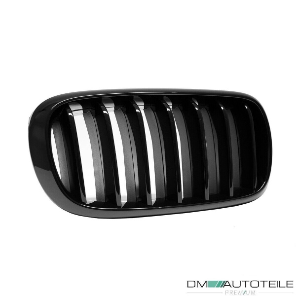 Sport Performance Kühlergrill Gitter schwarz hochglanz passt für BMW X5 F15 / X6 F16 auch M